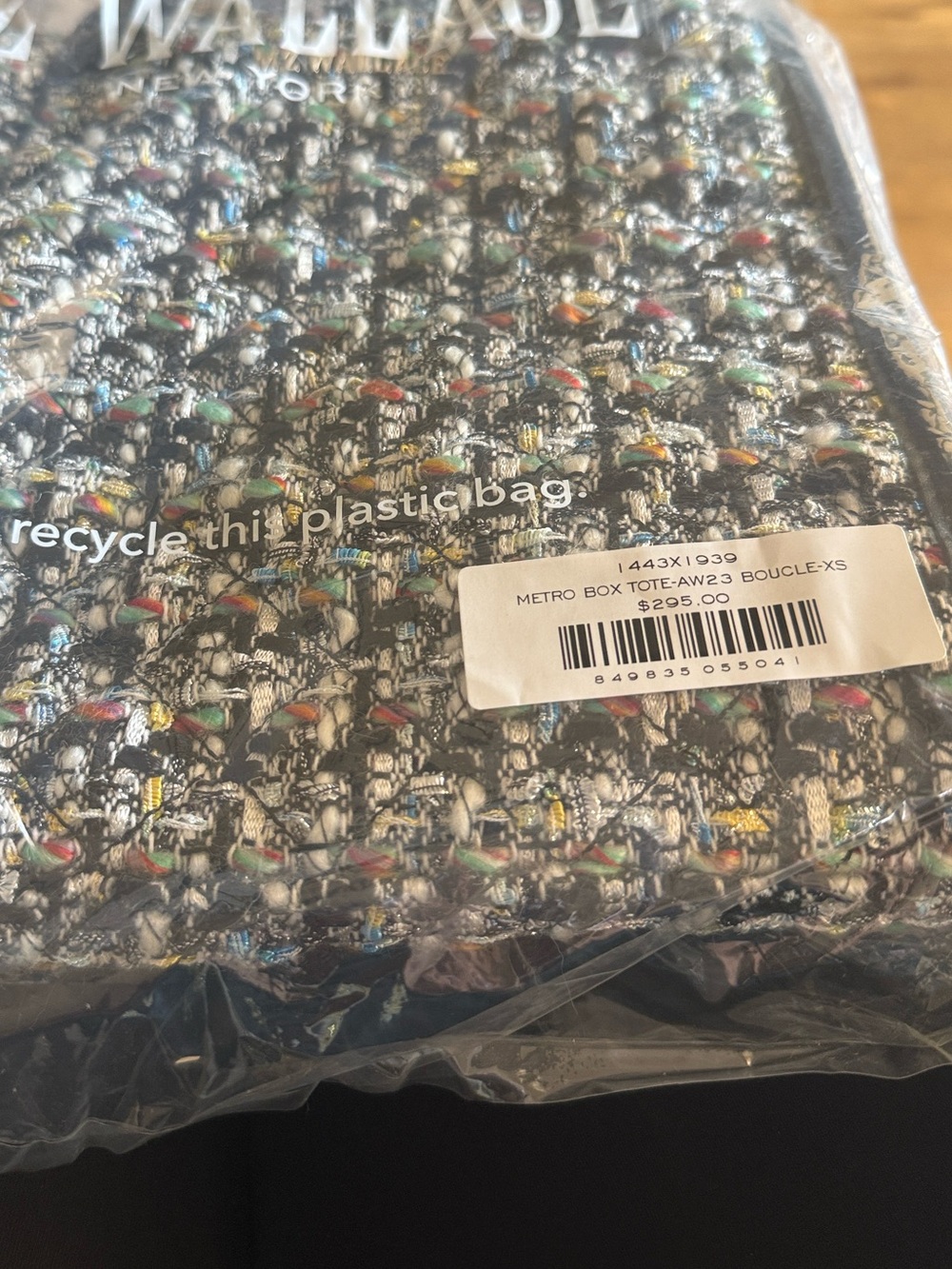 Mz Wallace Bouclé Metro Box Purse in Multicolor